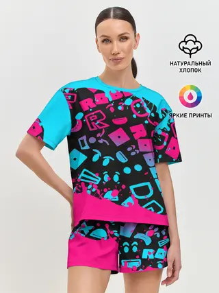 Женская пижама с шортами / Roblox