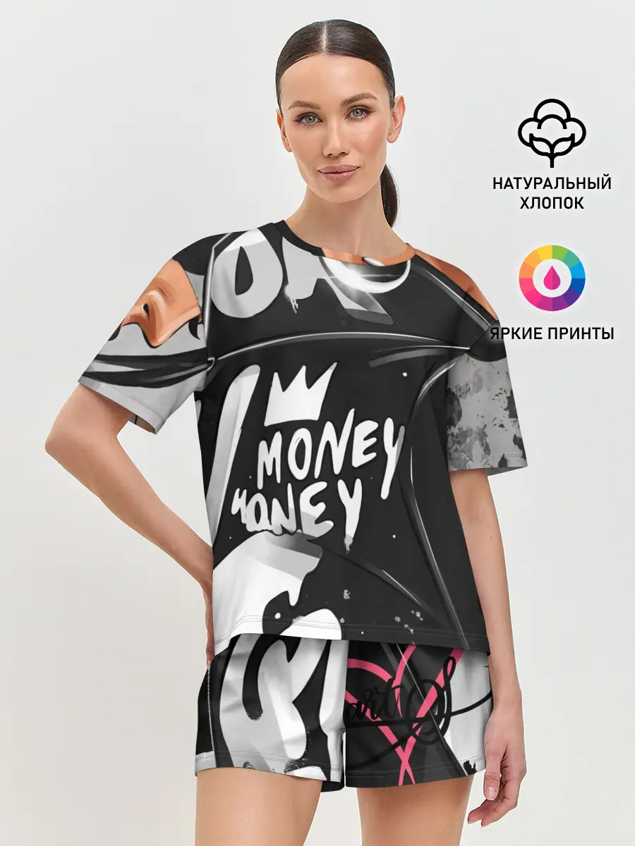 Женская пижама с шортами / Money, money