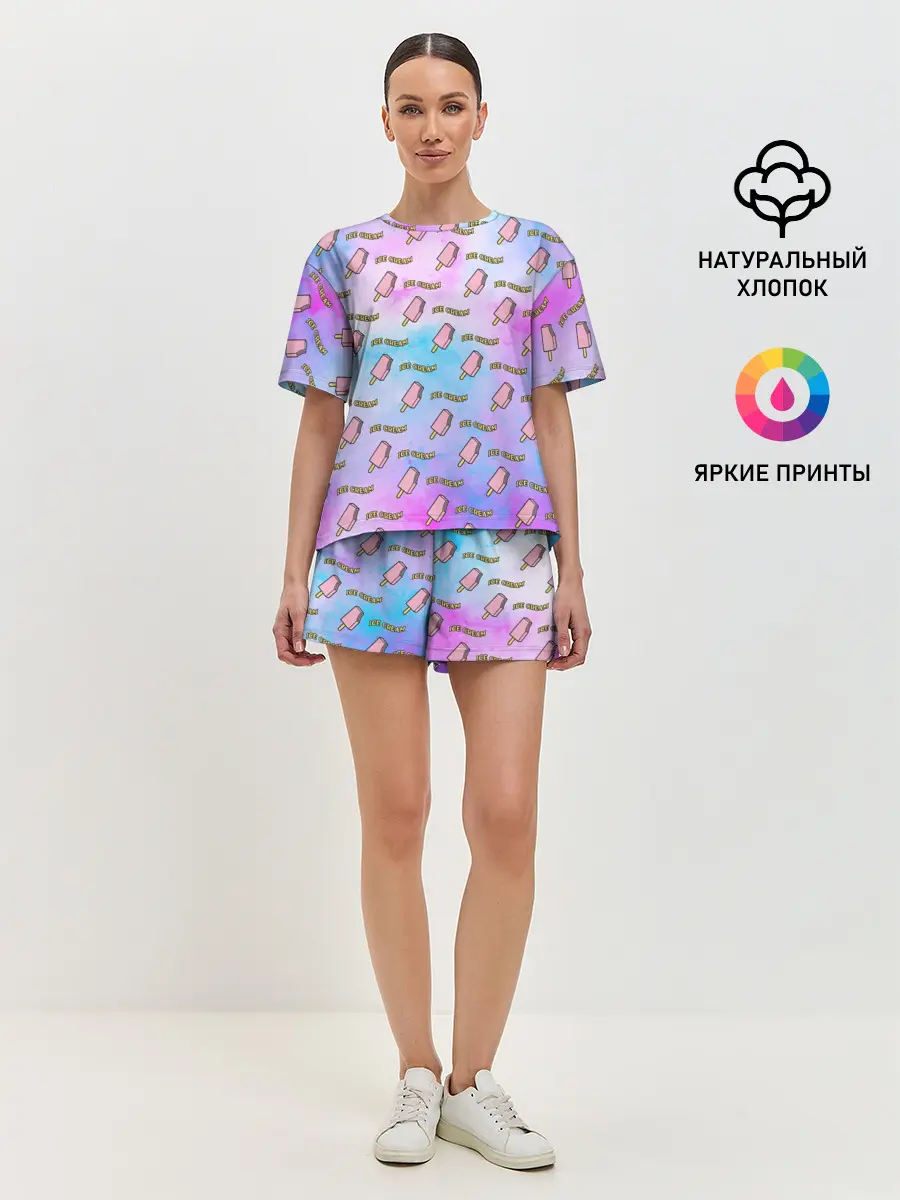 Женская пижама с шортами / BLACKPINK ICE CREAM