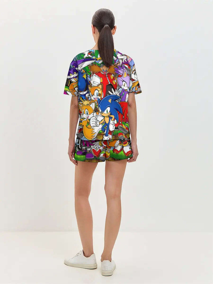 Женская пижама с шортами / Sonic.