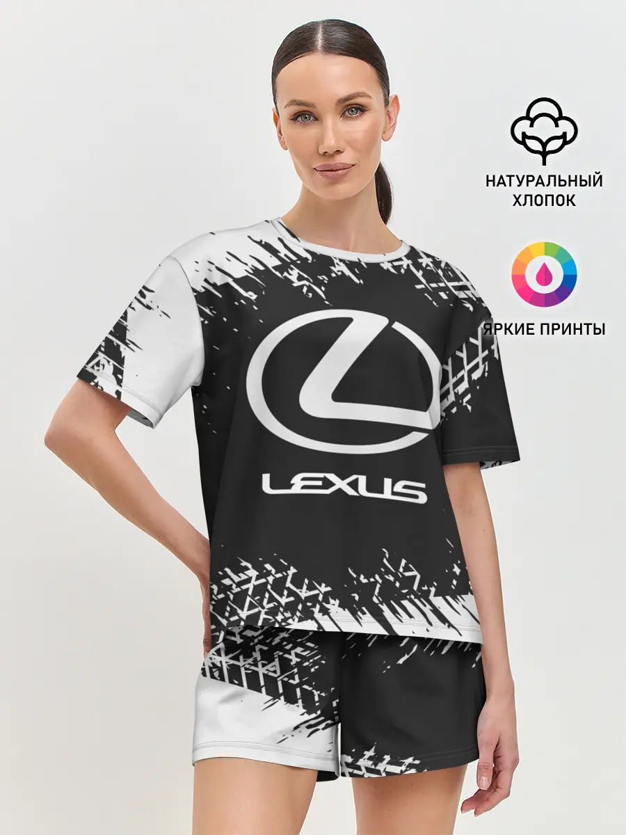 Женская пижама с шортами / LEXUS / ЛЕКСУС
