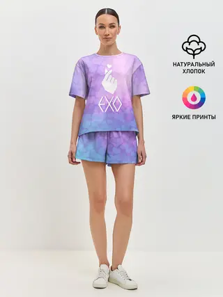 Женская пижама с шортами / EXO