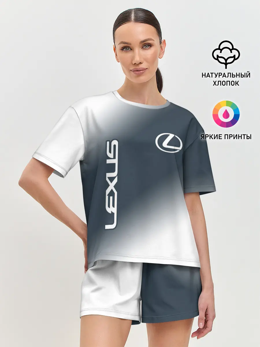 Женская пижама с шортами / LEXUS / ЛЕКСУС
