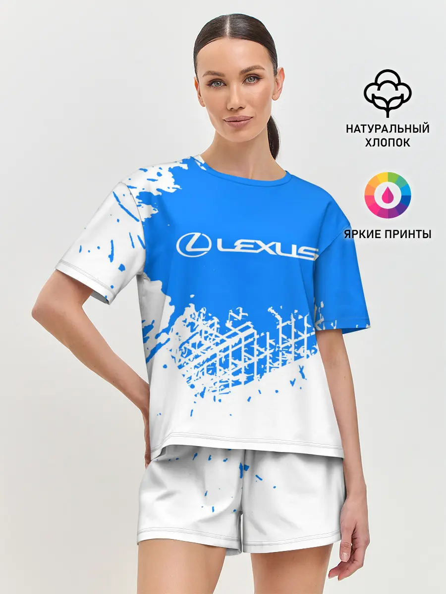 Женская пижама с шортами / LEXUS / ЛЕКСУС