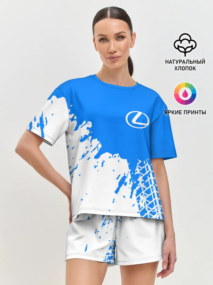 Женская пижама с шортами / LEXUS / ЛЕКСУС