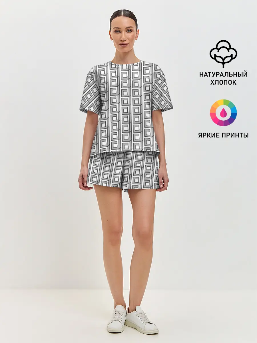 Женская пижама с шортами / Архитектура