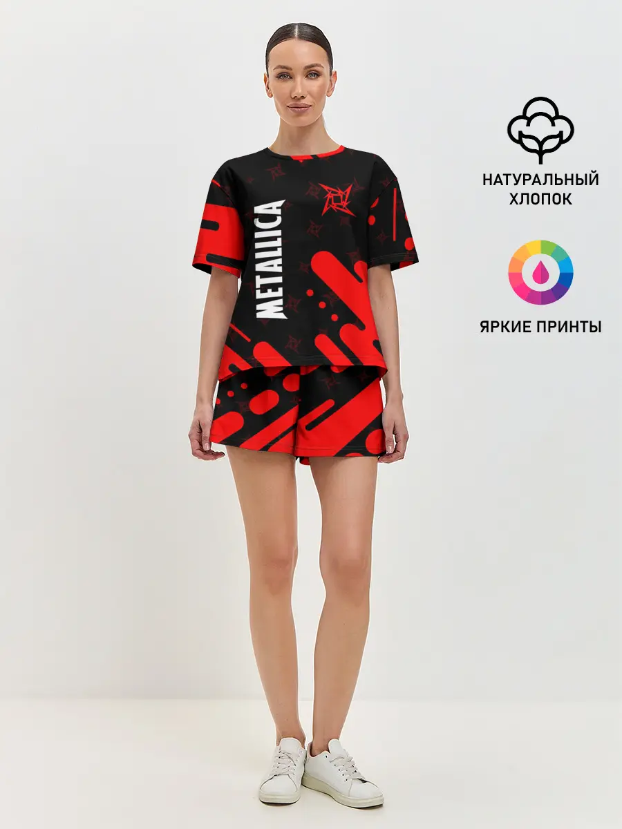 Женская пижама с шортами / METALLICA / МЕТАЛЛИКА