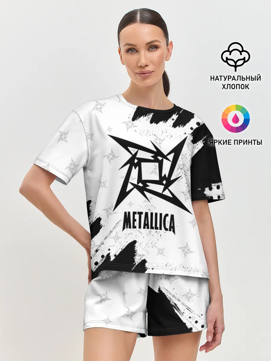 Женская пижама с шортами / METALLICA / МЕТАЛЛИКА