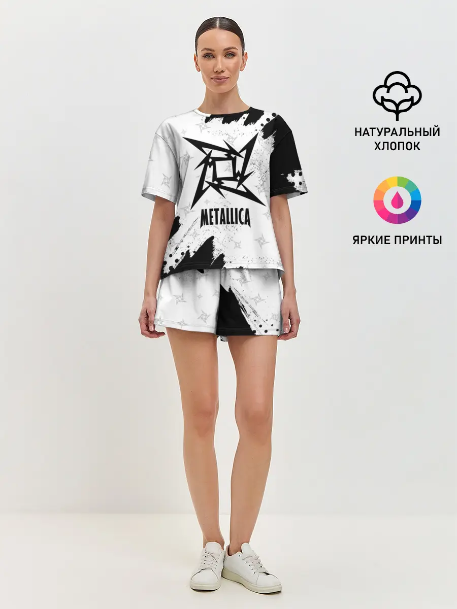 Женская пижама с шортами / METALLICA / МЕТАЛЛИКА