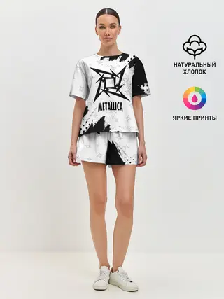 Женская пижама с шортами / METALLICA / МЕТАЛЛИКА