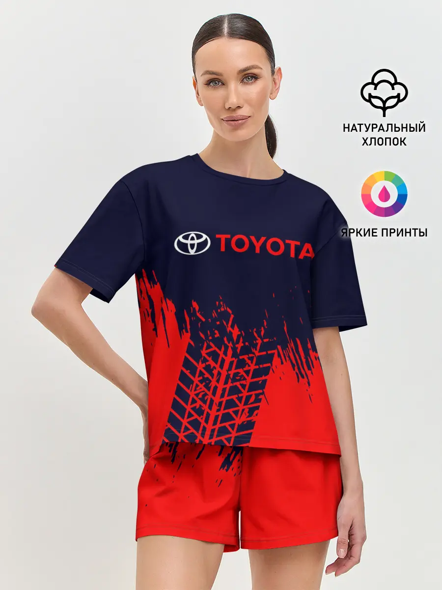 Женская пижама с шортами / TOYOTA / ТОЙОТА