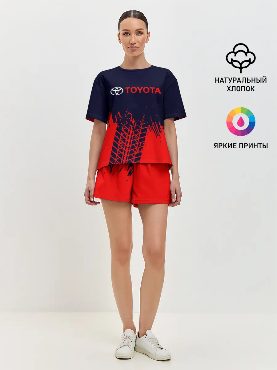 Женская пижама с шортами / TOYOTA / ТОЙОТА