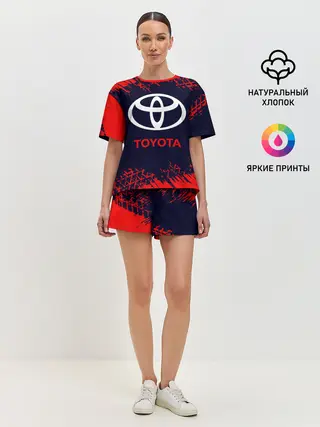 Женская пижама с шортами / TOYOTA / ТОЙОТА