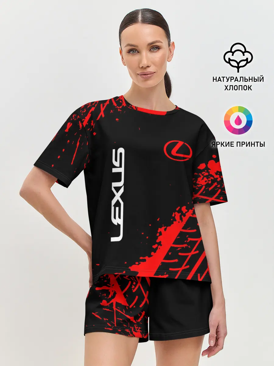 Женская пижама с шортами / LEXUS / ЛЕКСУС