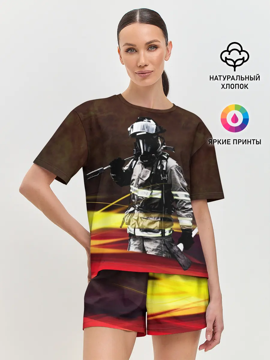 Женская пижама с шортами / Спасатель