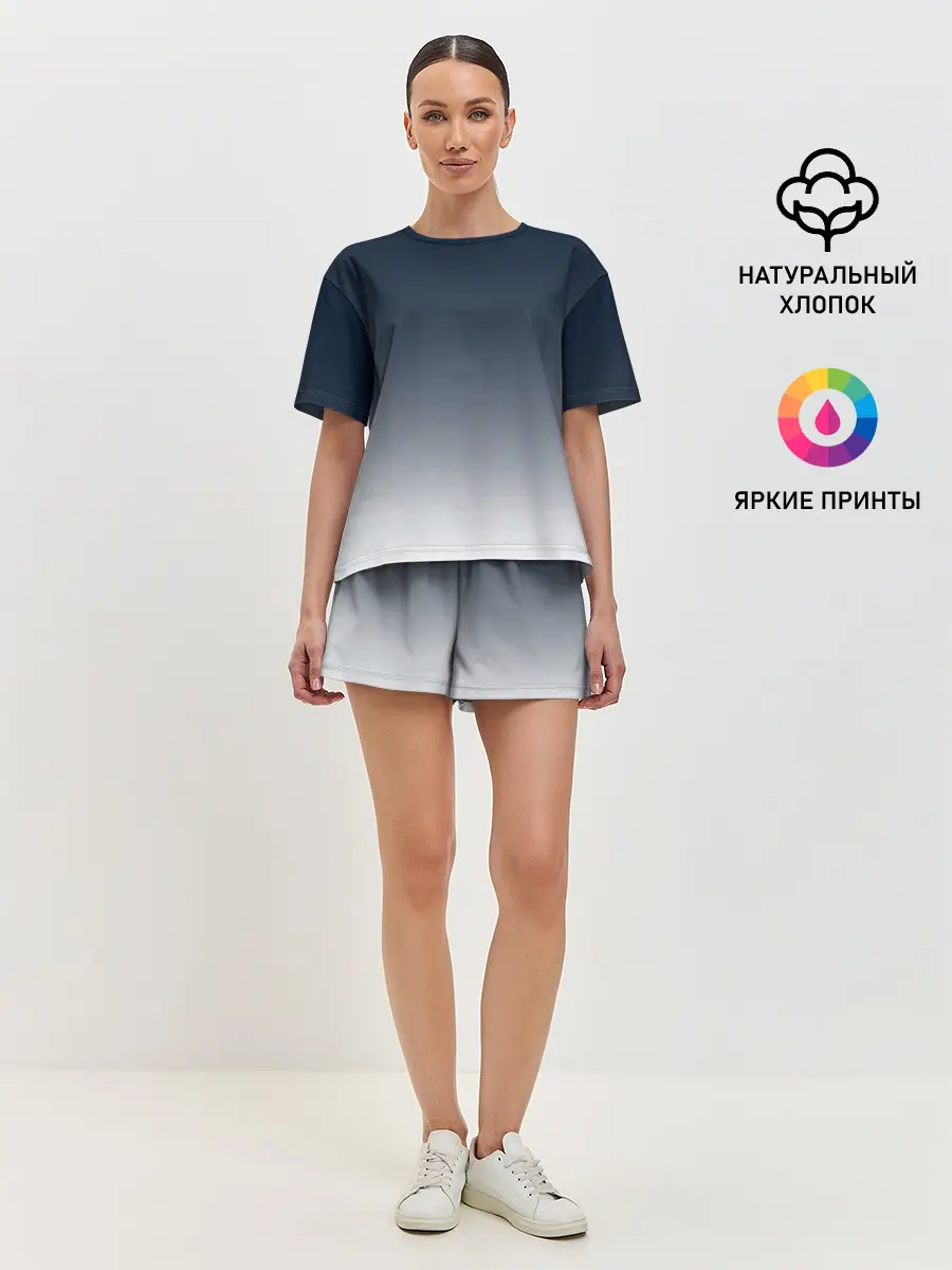 Женская пижама с шортами / Градиент