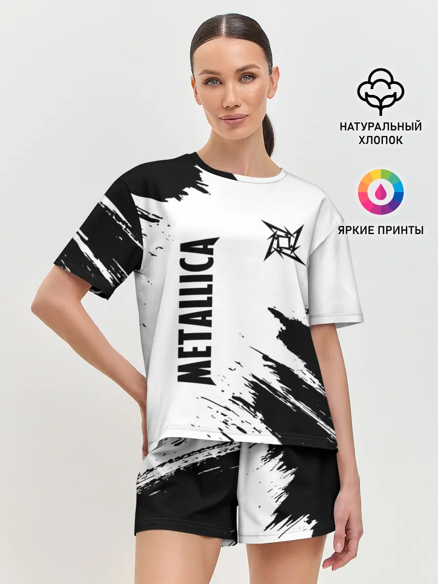 Женская пижама с шортами / METALLICA / МЕТАЛЛИКА