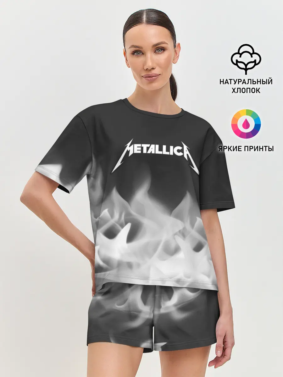 Женская пижама с шортами / METALLICA / МЕТАЛЛИКА