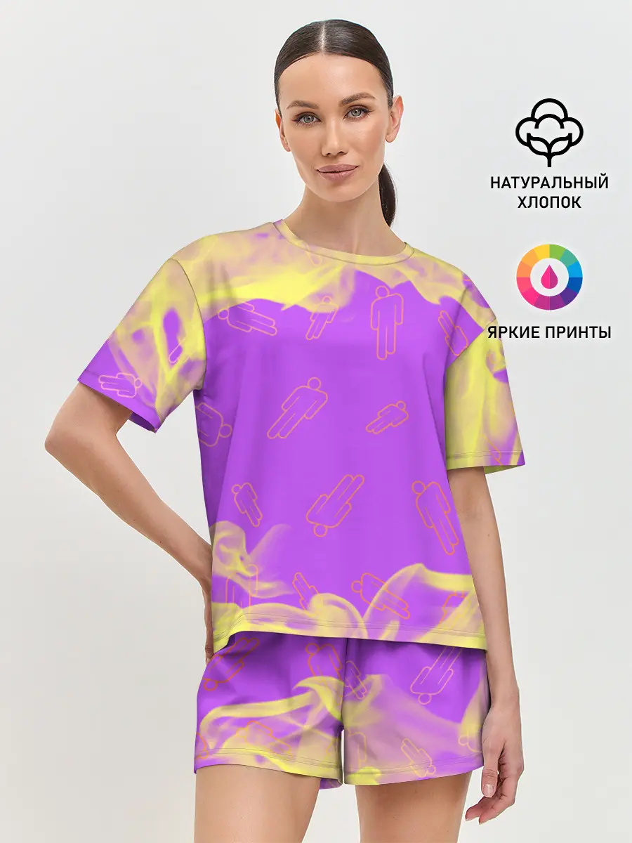 Женская пижама с шортами / BILLIE EILISH / БИЛЛИ АЙЛИШ