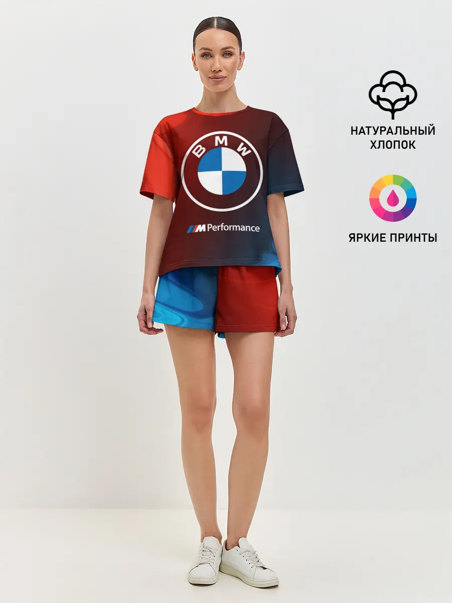Женская пижама с шортами / BMW / БМВ