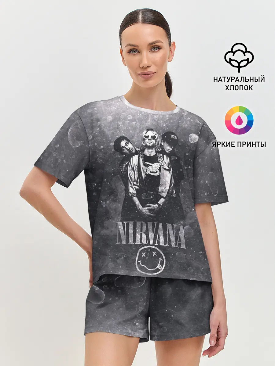 Женская пижама с шортами / Nirvana