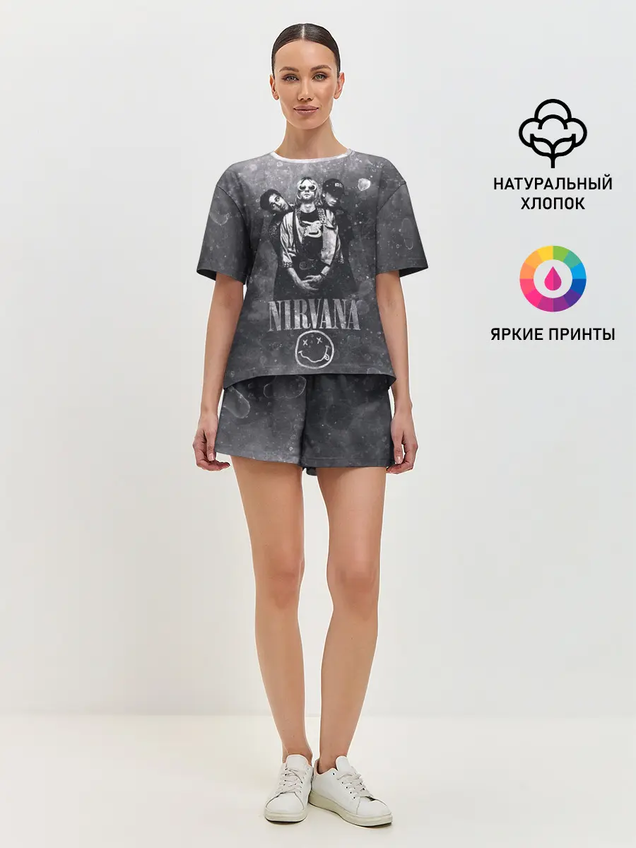 Женская пижама с шортами / Nirvana