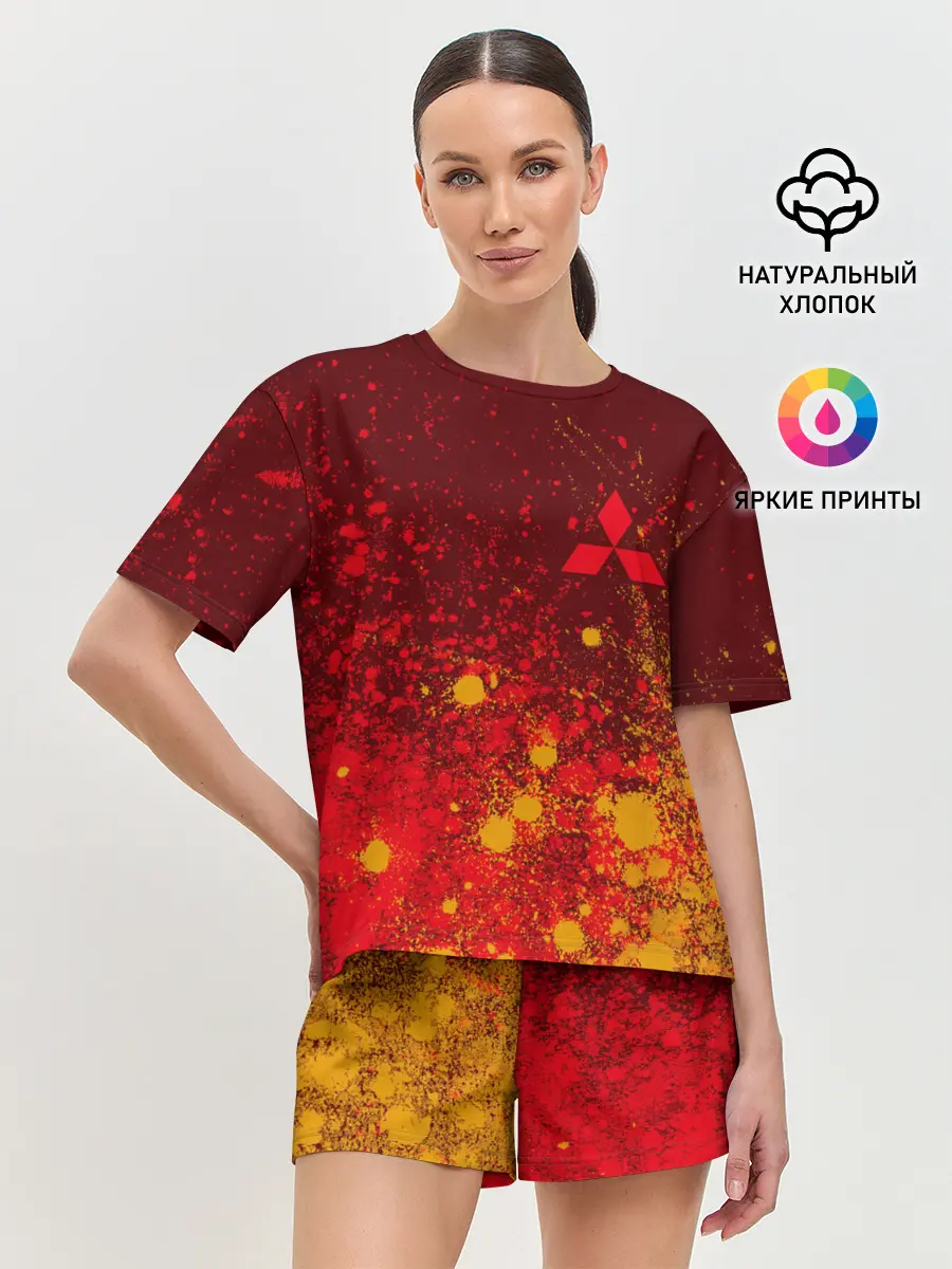 Женская пижама с шортами / MITSUBISHI / МИТСУБИСИ