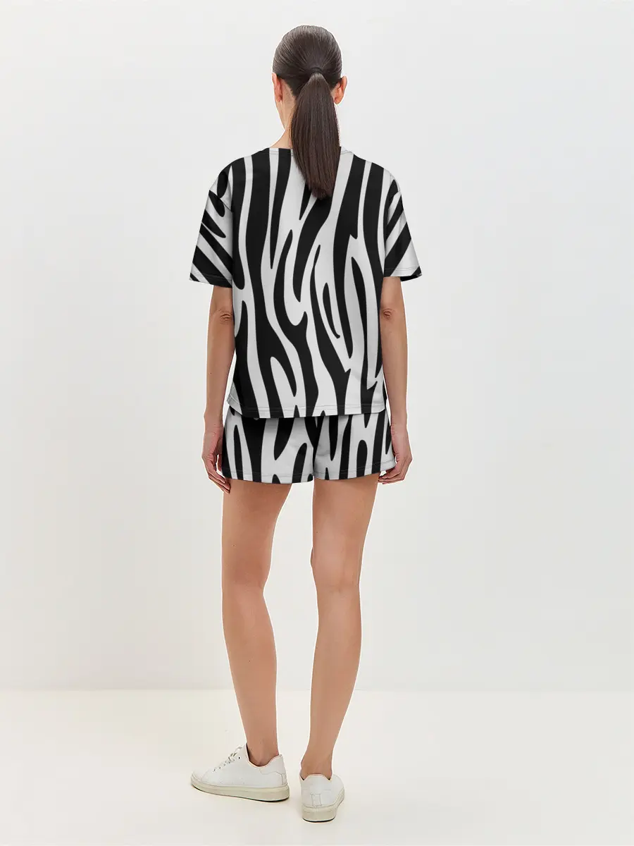 Женская пижама с шортами / Zebra