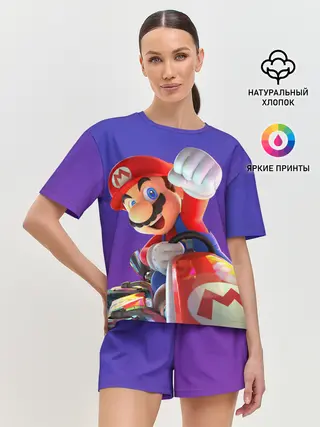 Женская пижама с шортами / Mario 3D