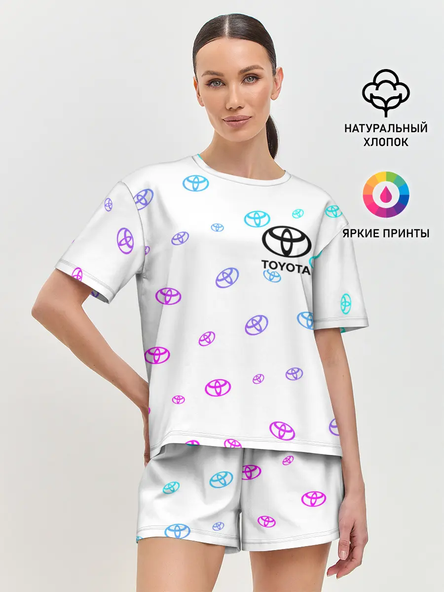 Женская пижама с шортами / TOYOTA / ТОЙОТА