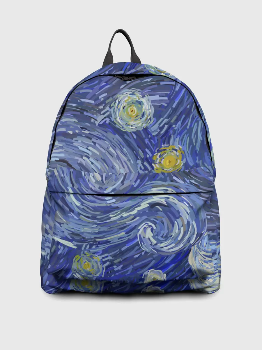 Рюкзак джинсовый / Полотно ван Гога