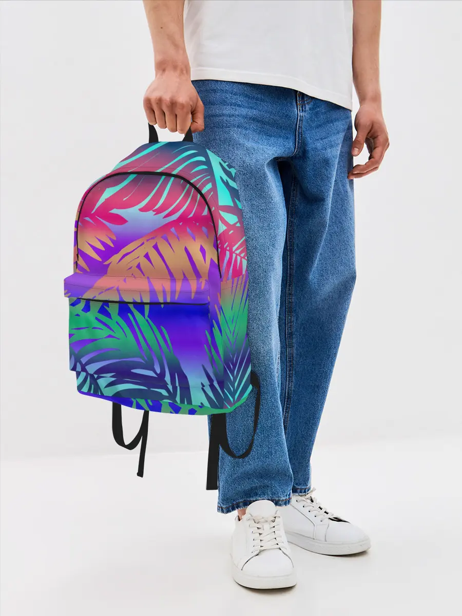 Рюкзак джинсовый / НЕОНОВЫЕ ПАЛЬМЫ