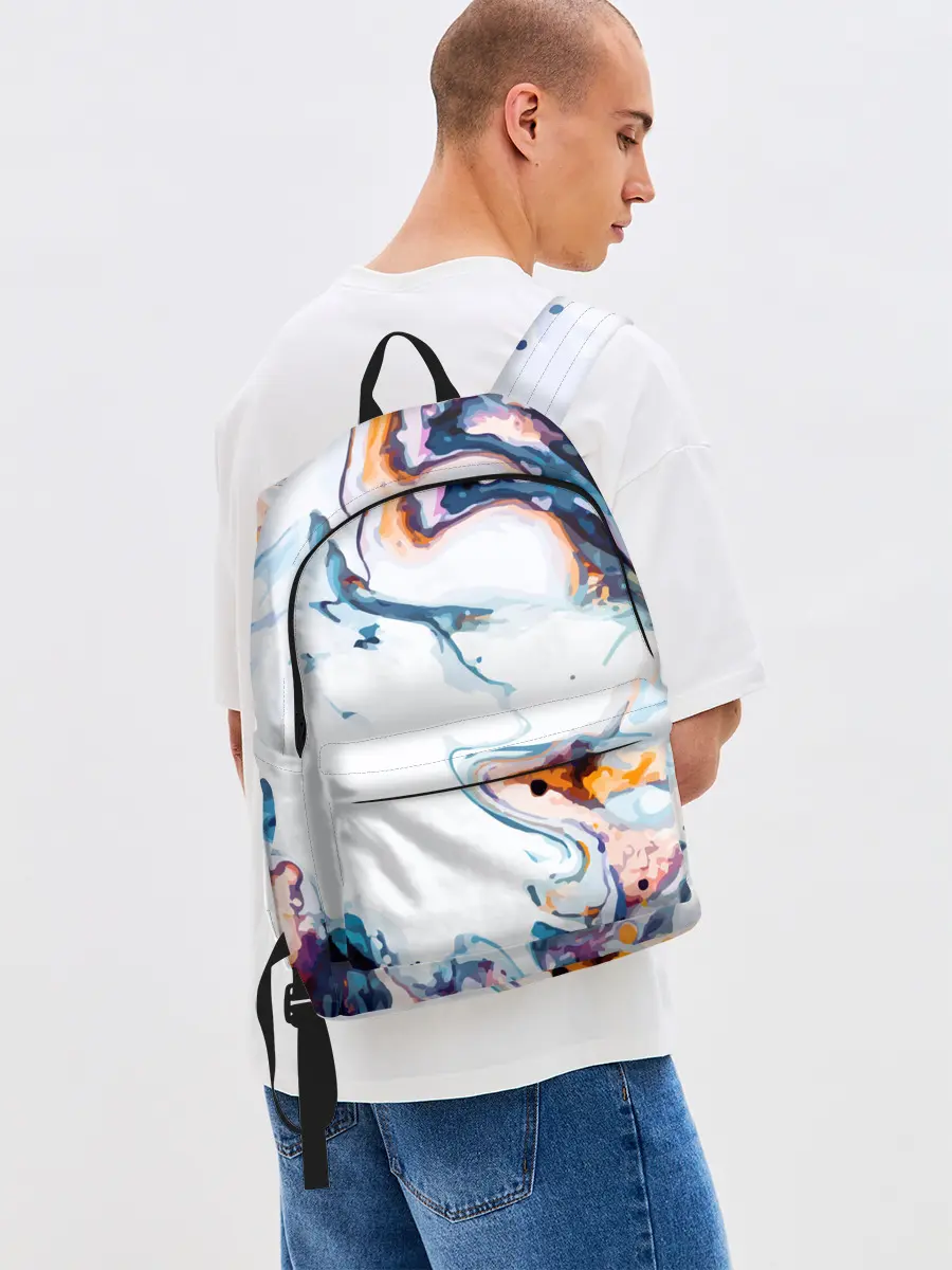 Рюкзак джинсовый / Брызги красок