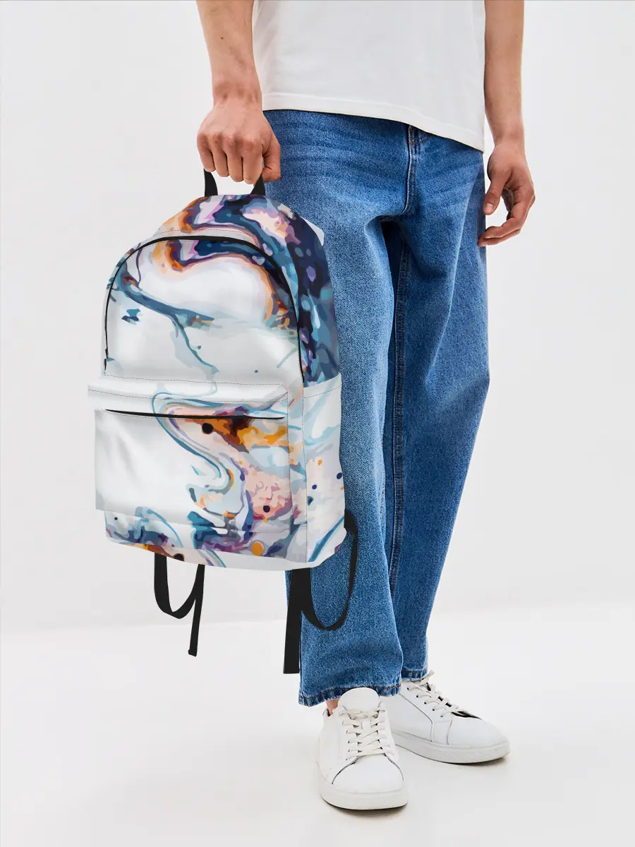 Рюкзак джинсовый / Брызги красок