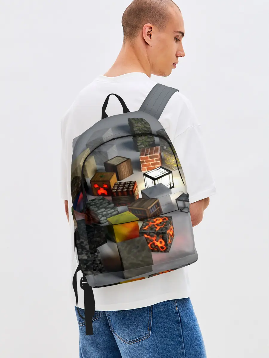 Рюкзак джинсовый / MINECRAFT BLOX