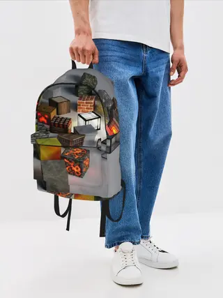 Рюкзак джинсовый / MINECRAFT BLOX