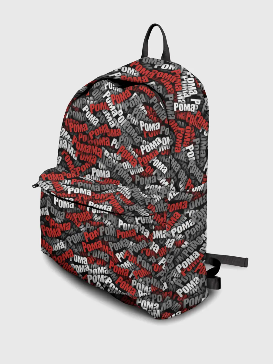 Рюкзак джинсовый / Именной камуфляж. Рома