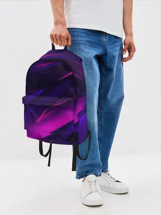 Рюкзак джинсовый / GEOMETRY STRIPES NEON