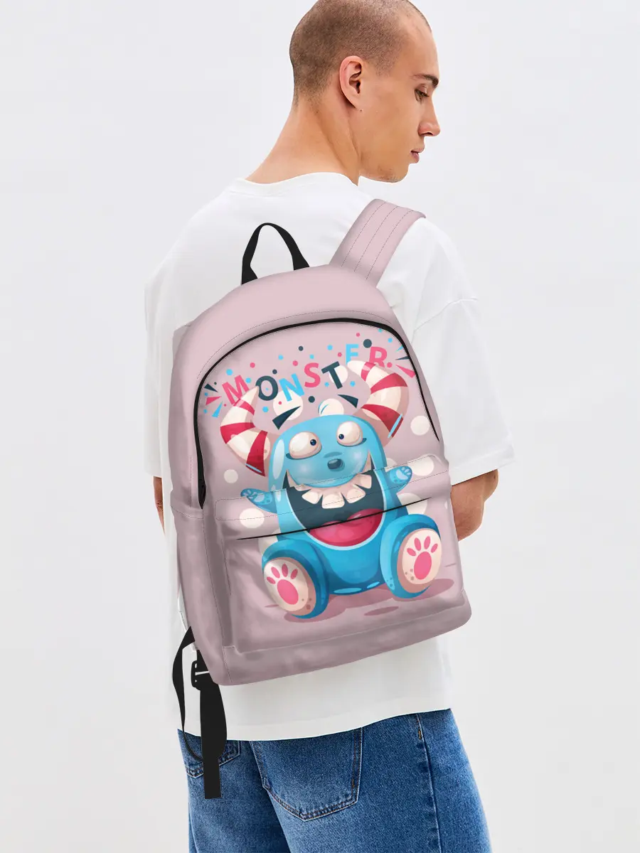 Рюкзак джинсовый / MONSTER