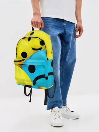 Рюкзак джинсовый / СМАЙЛИКИ