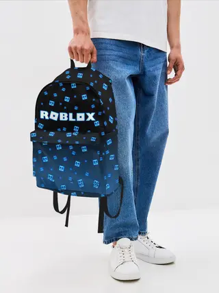 Рюкзак джинсовый / Roblox X Marshmello