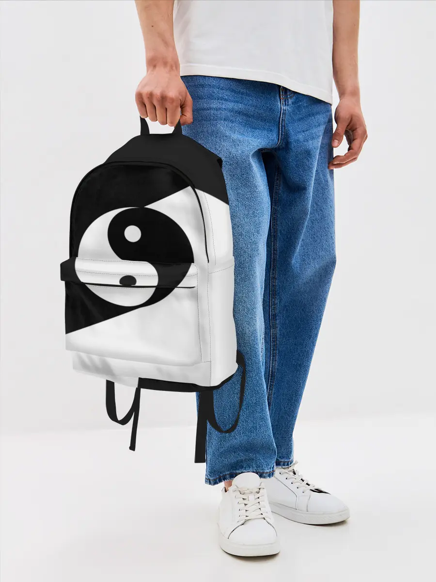 Рюкзак джинсовый / Инь - янь