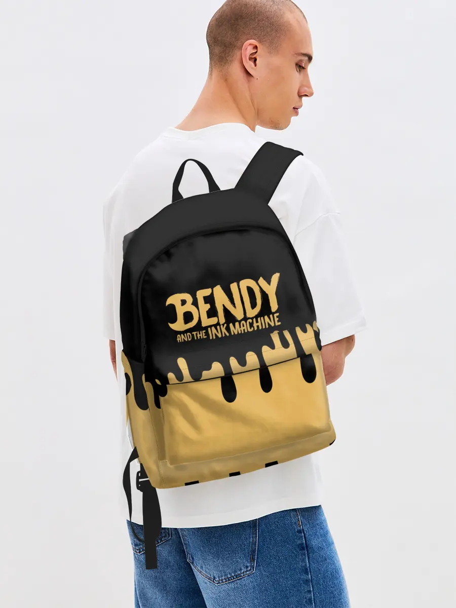 Рюкзак джинсовый / Bendy And The Ink Machine