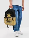 Рюкзак джинсовый / Bendy And The Ink Machine