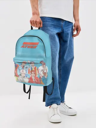 Рюкзак джинсовый / Ateez K-pop
