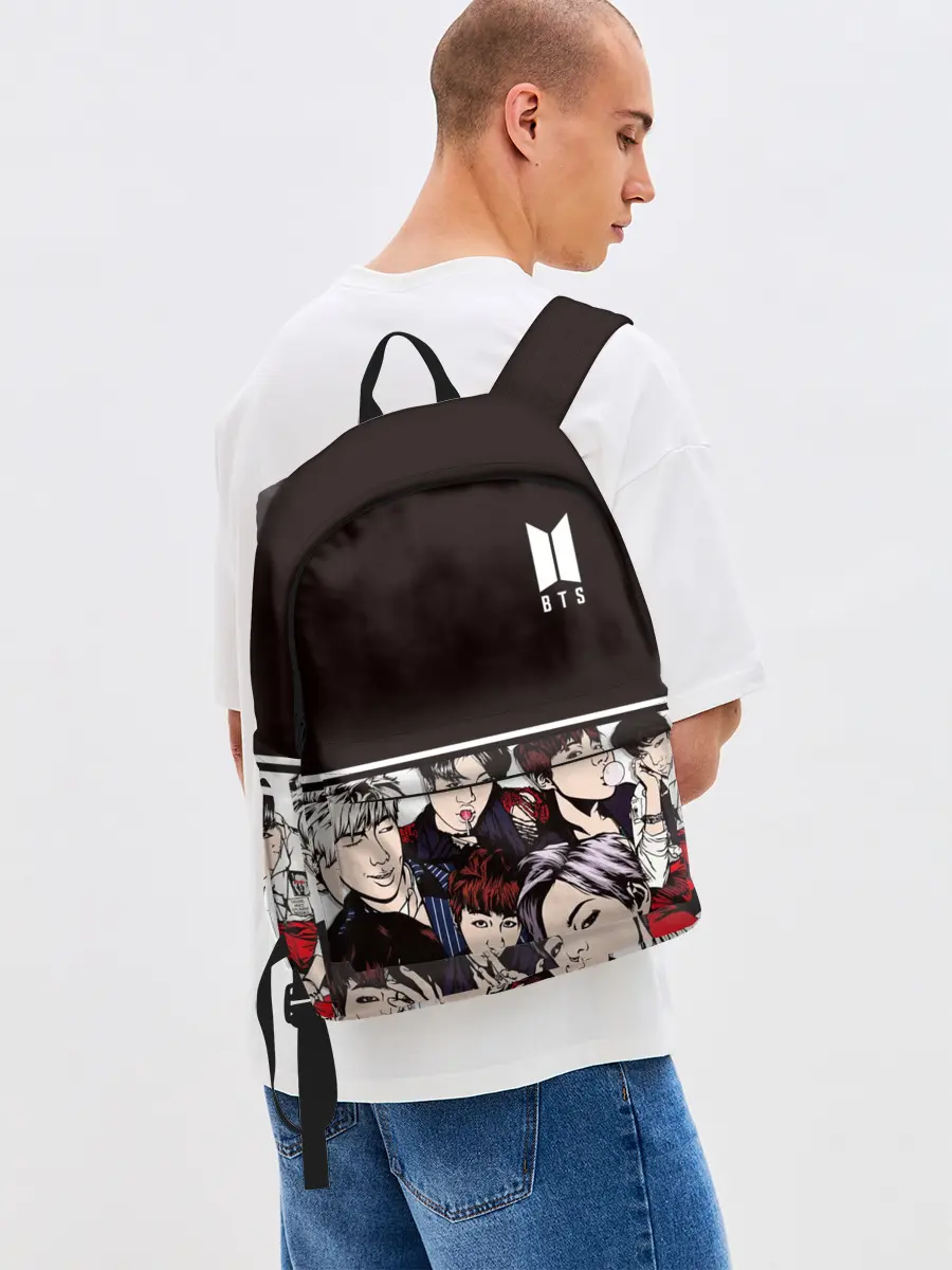 Рюкзак джинсовый / BTS