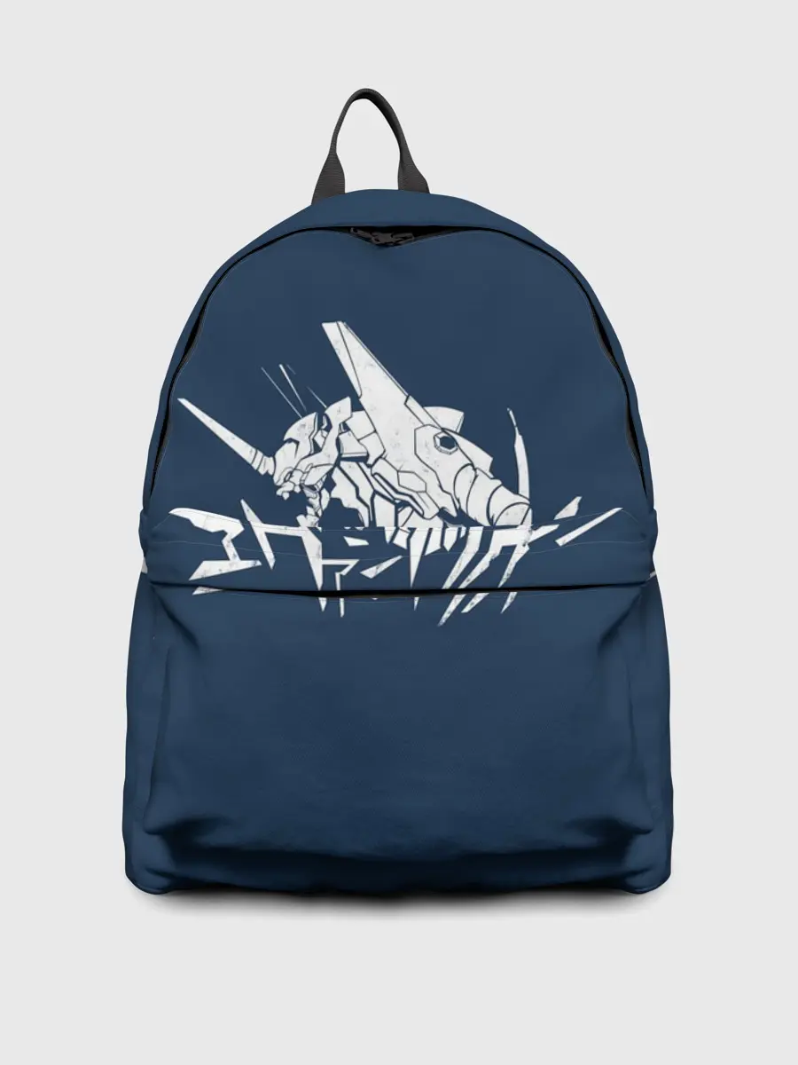 Рюкзак джинсовый / Символика Евангелион