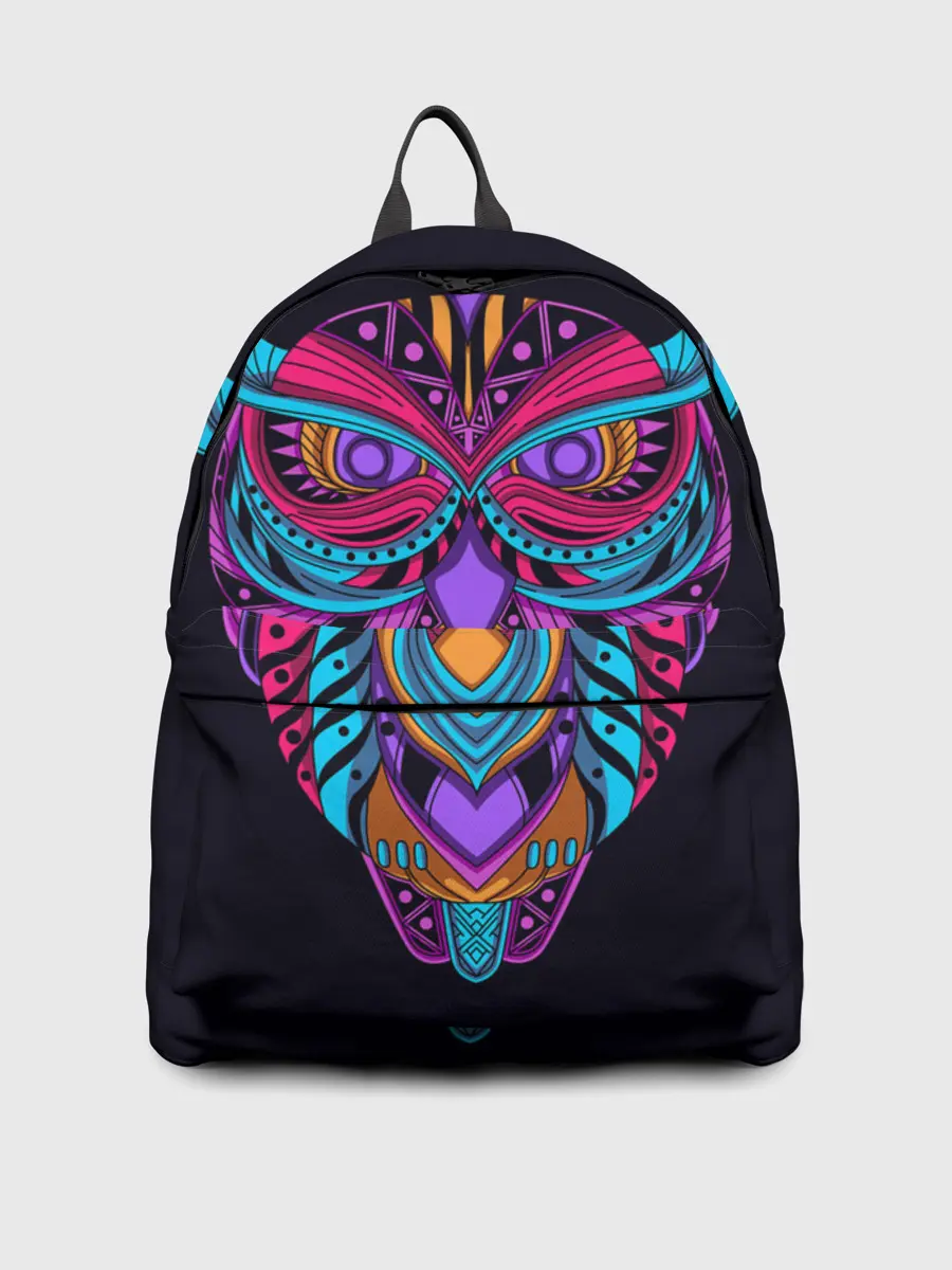 Рюкзак джинсовый / Неоновая сова