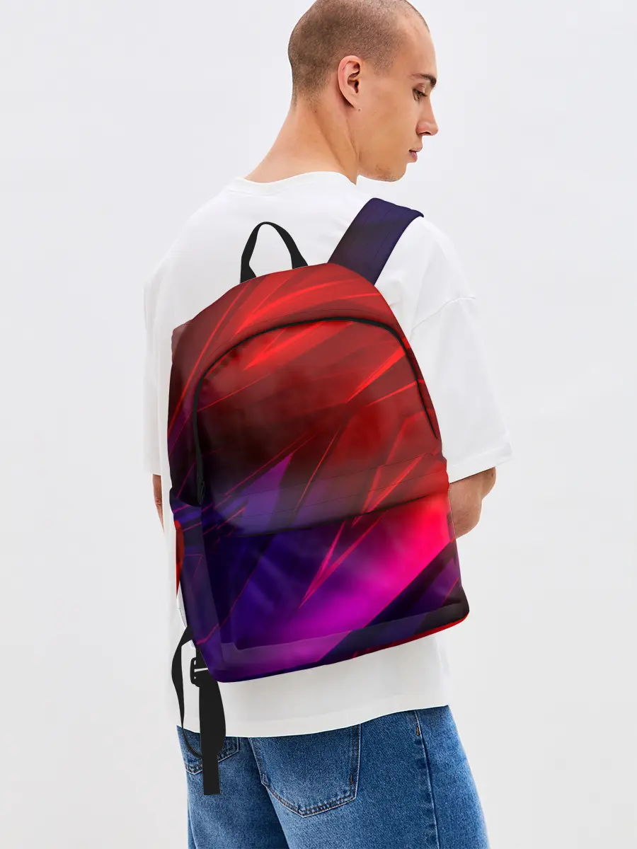 Рюкзак джинсовый / NEON GEOMETRY STRIPES