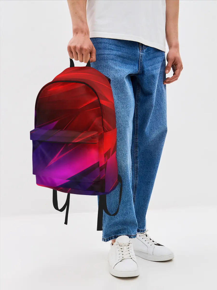 Рюкзак джинсовый / NEON GEOMETRY STRIPES